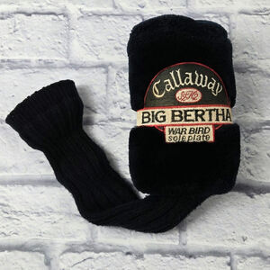 Callaway Golf Big Bertha War Bird Sole Plate 1 Wood Driver Headcover Black Plush